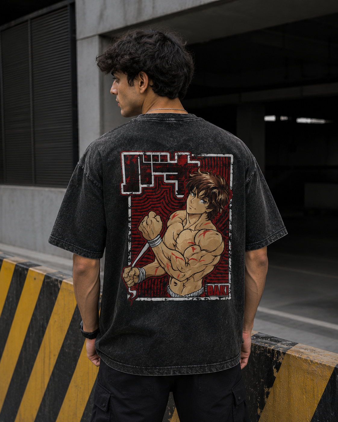 Baki Print - Men's Oversized Standard T-Shirt