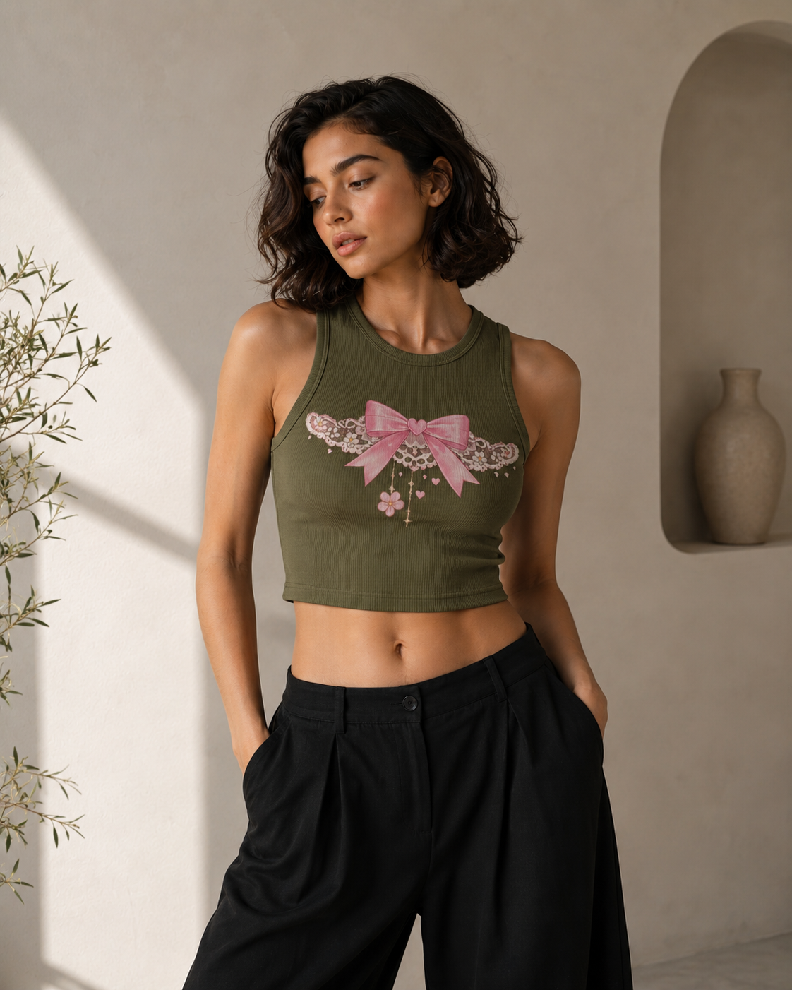 Olive Green_bow